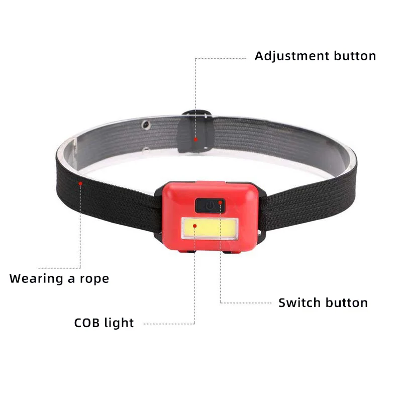 Outdoor Mini 3W COB LED Headlamp Headlight Helmet Light Flashlight For Camping Camping Hiking Fishing Hoof Light 3 x AAA Batter
Outdoor Mini 3W COB LED Headlamp Headlight Helmet Light Flashlight For Camping Camping Hiking Fishing Hoof Light 3 x AAA Batter