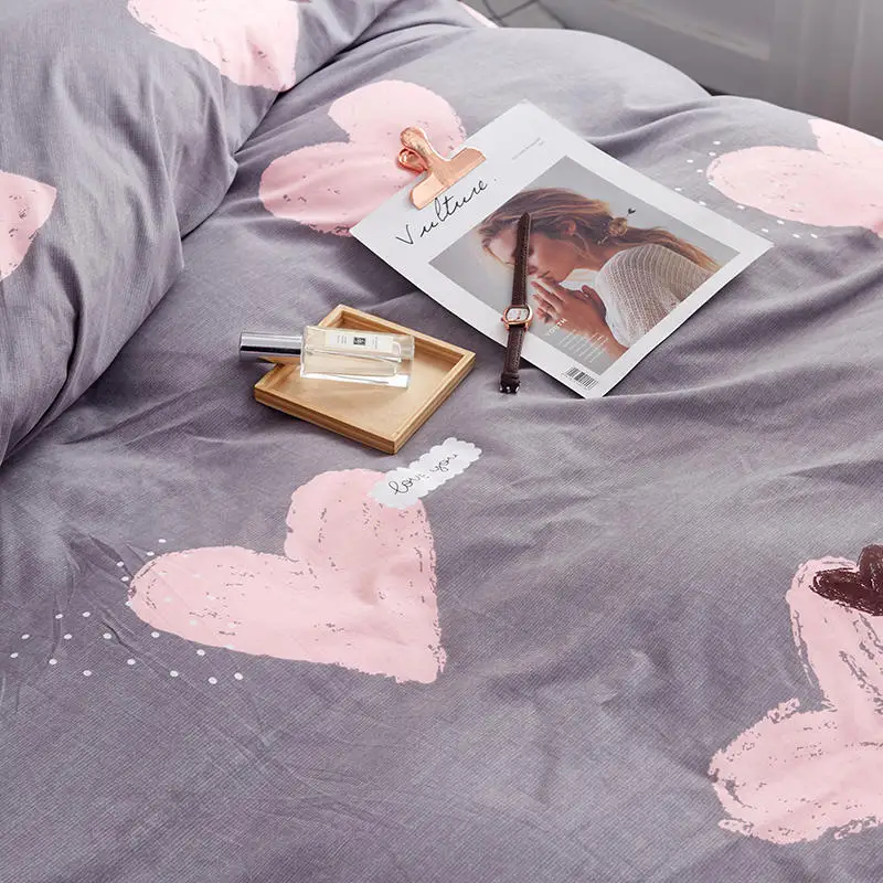 Bonenjoy 1 pc Duvet Cover 100%Cotton Heart Printed Single/QueenKing Size Blanket Cover dekbedovertrek240x220 Bed Cover Set
Bonenjoy 1 pc Duvet Cover 100%Cotton Heart Printed Single/QueenKing Size Blanket Cover dekbedovertrek240x220 Bed Cover Set