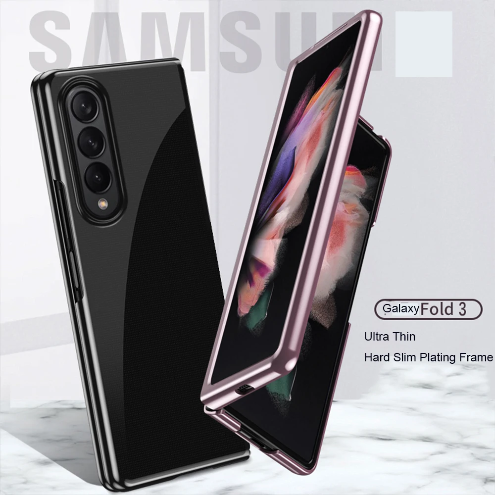 Ultra Thin Hard Slim Plating Frame Cover Transparent Phone Case For Samsung Galaxy Z Fold 3 5G W22 Protective Clear Back Capa
Ultra Thin Hard Slim Plating Frame Cover Transparent Phone Case For Samsung Galaxy Z Fold 3 5G W22 Protective Clear Back Capa