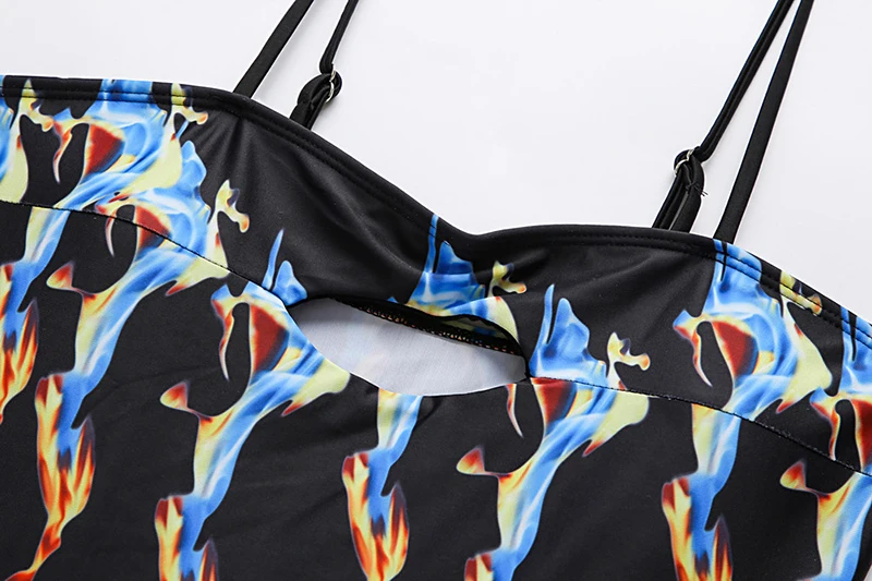 2021 Flame Print One Piece Swimsuit Women Swimwear Monokini High Cut Bathing Suit Black Swimming Suit For Female Swim Wear
2021 Flame Print One Piece Swimsuit Women Swimwear Monokini High Cut Bathing Suit Black Swimming Suit For Female Swim Wear