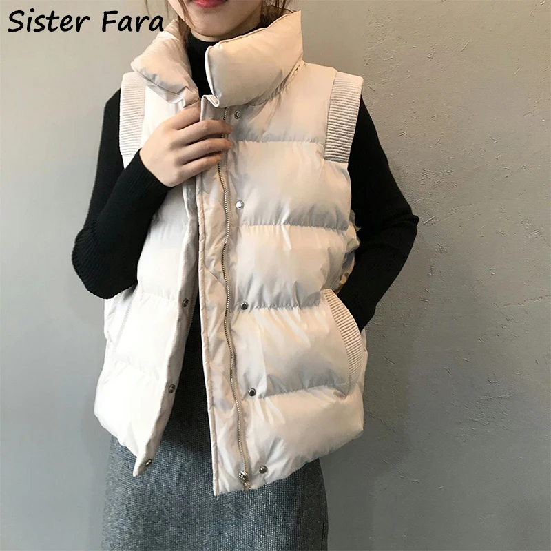 Женский жилет из хлопка Sister Fara, Свободный теплый пуховик с воротником-стойкой, без рукавов, Осень-зима 2022
Женский жилет из хлопка Sister Fara, Свободный теплый пуховик с воротником-стойкой, без рукавов, Осень-зима 2022