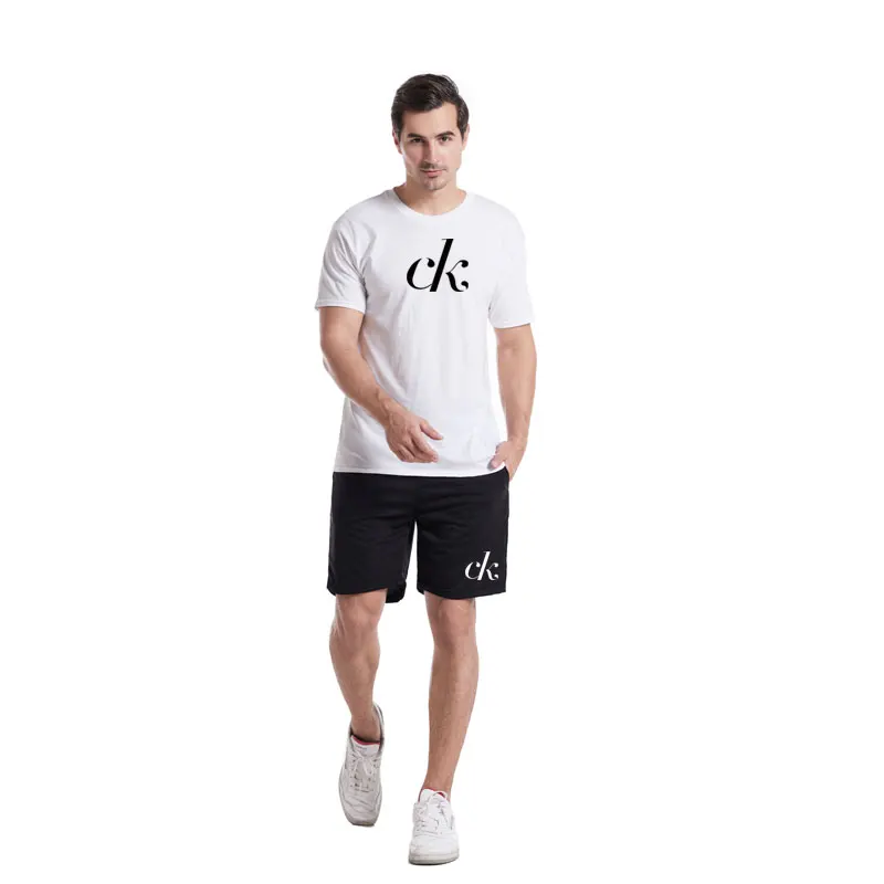 Pure Color 2021 New Sports Short Sleeve Men T Shirt Fitness Room Jogging Two-piece Pure Cotton Print Sweatshirt+Sweat Pants Suit
Pure Color 2021 New Sports Short Sleeve Men T Shirt Fitness Room Jogging Two-piece Pure Cotton Print Sweatshirt+Sweat Pants Suit