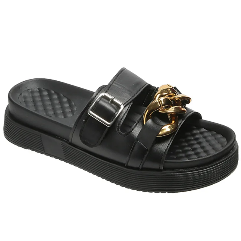 Female Shoes Ladies' Slippers Summer Clogs Woman Rivet Luxury Slides Med Platform 2021 Soft Beach Flat Designer Metal Decoration
Female Shoes Ladies' Slippers Summer Clogs Woman Rivet Luxury Slides Med Platform 2021 Soft Beach Flat Designer Metal Decoration