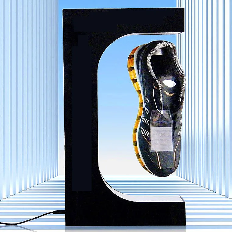 Customized E-Shaped Adjustable Display Stand Magnetic Suspension Rotary Shoe Rack LED Charging Creative Luminous Shoe Box
Customized E-Shaped Adjustable Display Stand Magnetic Suspension Rotary Shoe Rack LED Charging Creative Luminous Shoe Box