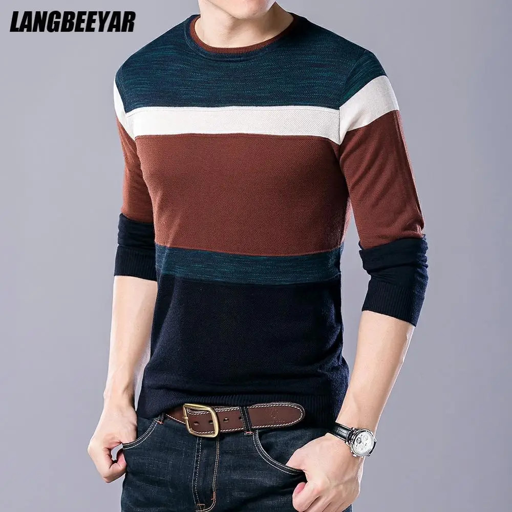 Top Quality New Brand Knit Pullover Crew Neck Fashion Sweater Mens Autum Winter Korean Trendy Striped Casual Jumper Men Clothing
Top Quality New Brand Knit Pullover Crew Neck Fashion Sweater Mens Autum Winter Korean Trendy Striped Casual Jumper Men Clothing