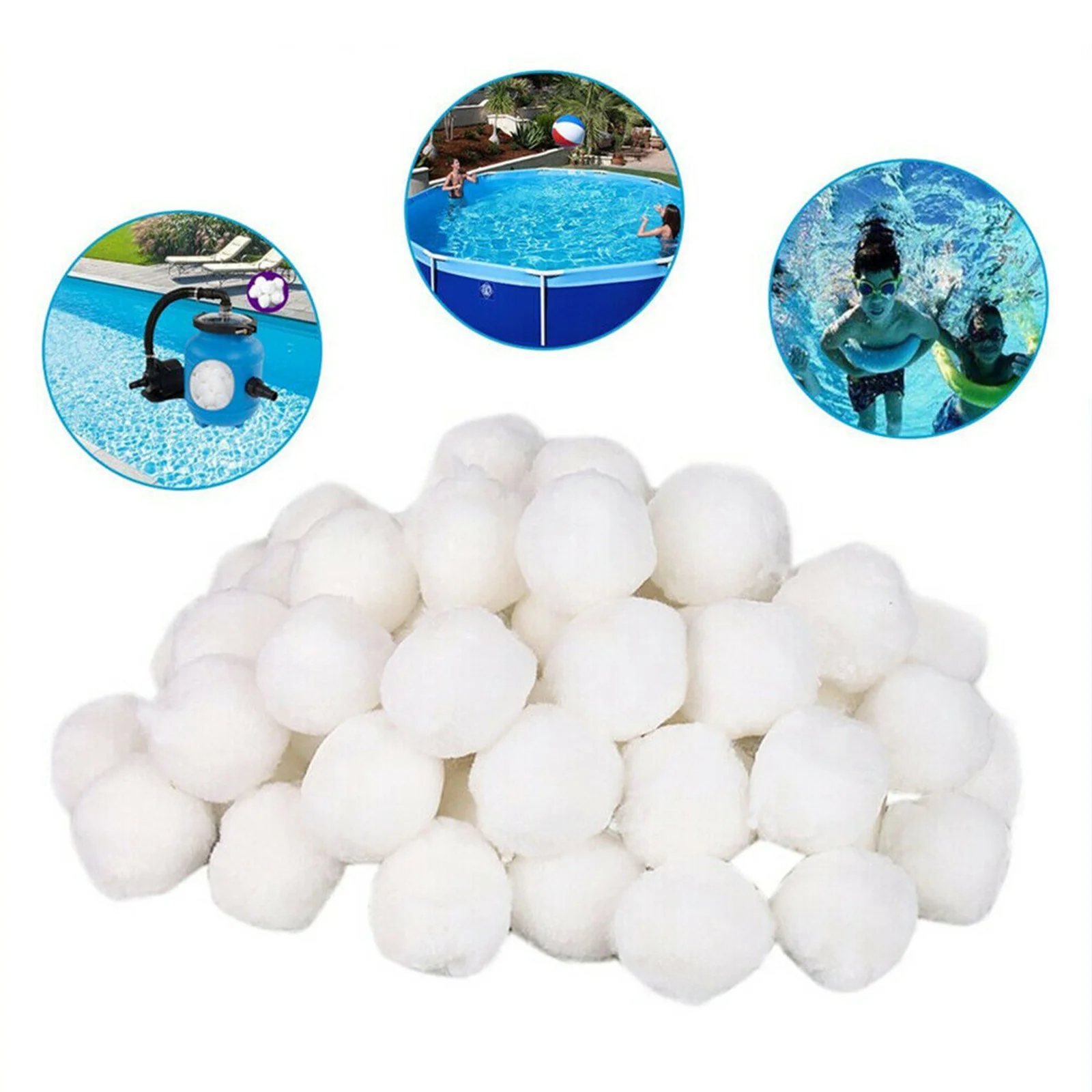 Pool Filter Balls Strong Adsorption Practical Fiber Filter Media Reusable for Swimming Pool Aquarium Fish Tank
Pool Filter Balls Strong Adsorption Practical Fiber Filter Media Reusable for Swimming Pool Aquarium Fish Tank