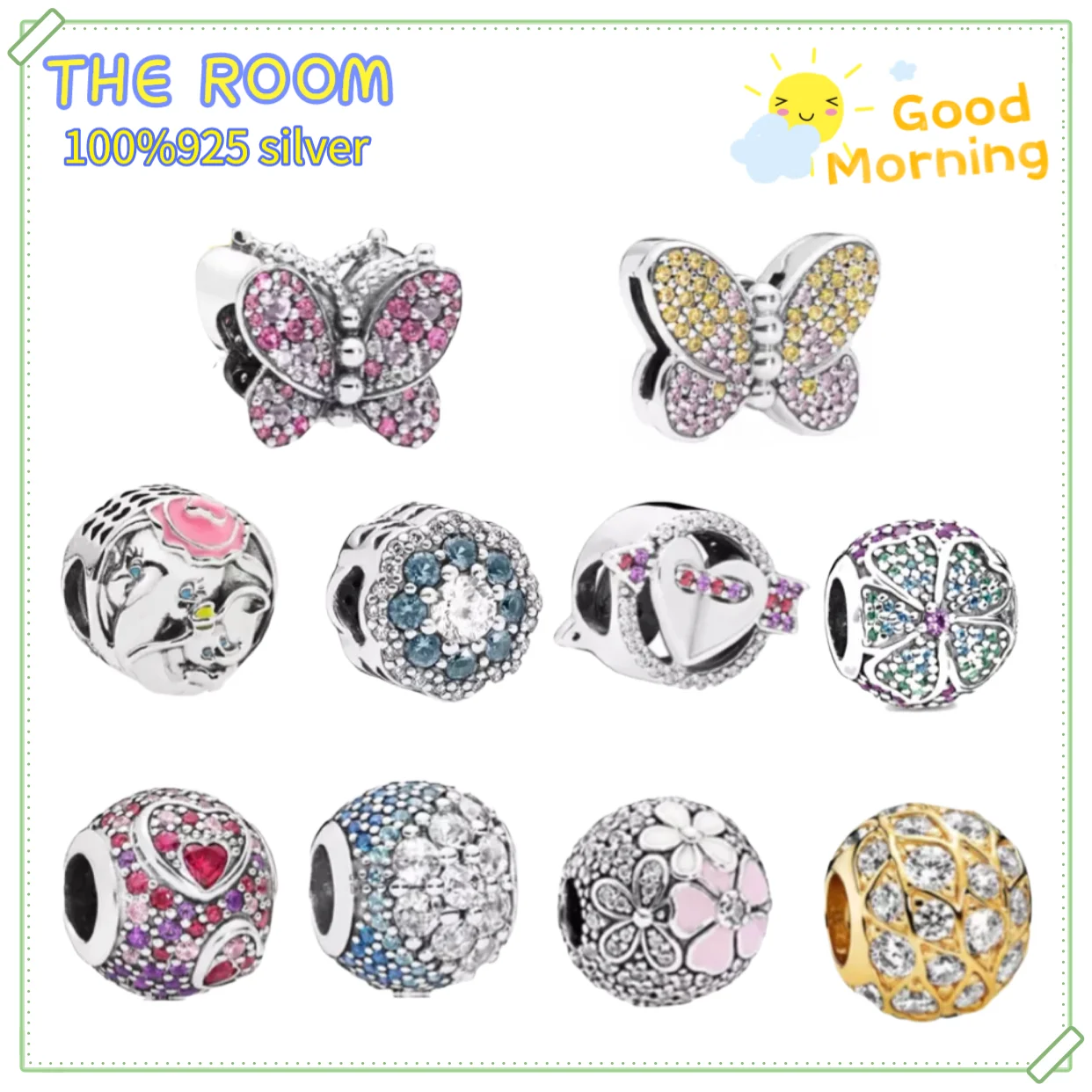 Лидер продаж, подвеска из серебра 100% пробы с бусинами для браслета Pandora
Лидер продаж, подвеска из серебра 100% пробы с бусинами для браслета Pandora