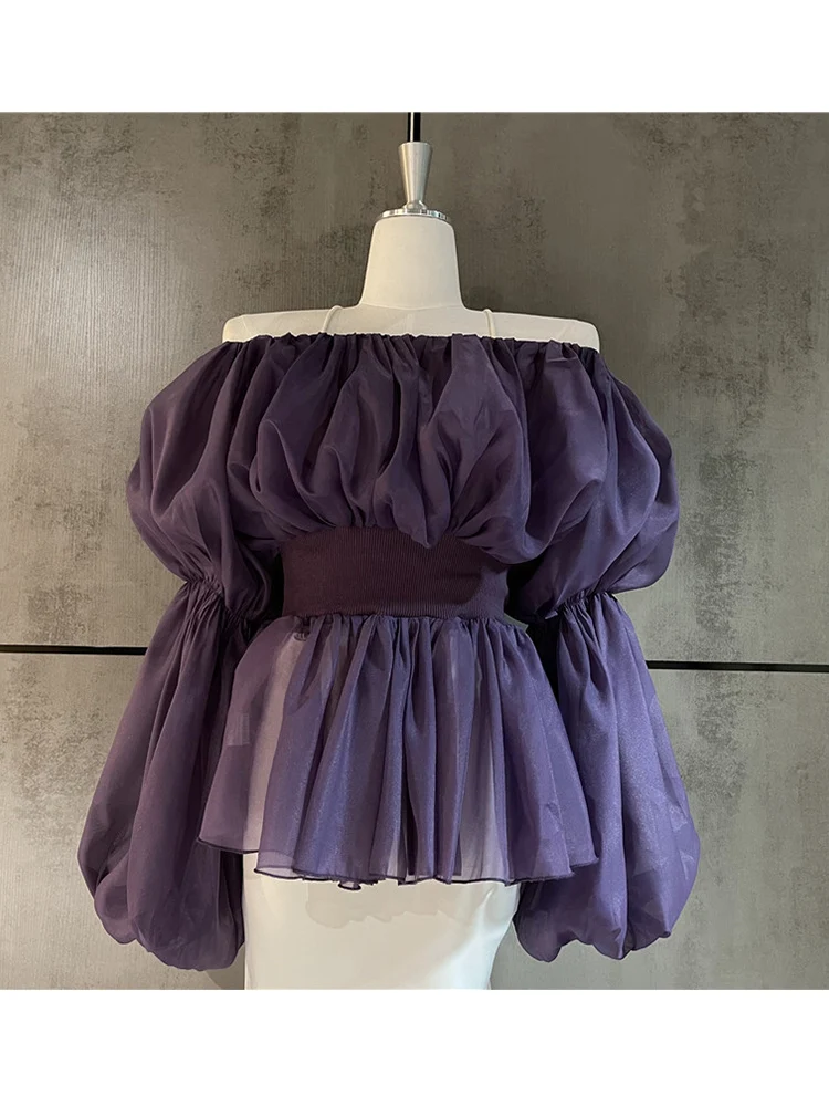 Sexy Leaky Shoulder Neckline Solid Color Elastic Waist Pullover Shirt Ladies Summer New Fashion All-match Loose Top
Sexy Leaky Shoulder Neckline Solid Color Elastic Waist Pullover Shirt Ladies Summer New Fashion All-match Loose Top