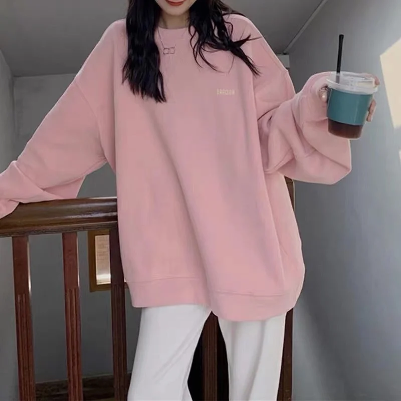 Women's Spring And Autumn New Cotton Hoodies Thin Coat Fashion Loose Upper Clothes Women Long Sleeve Pullover Jumper
Women's Spring And Autumn New Cotton Hoodies Thin Coat Fashion Loose Upper Clothes Women Long Sleeve Pullover Jumper