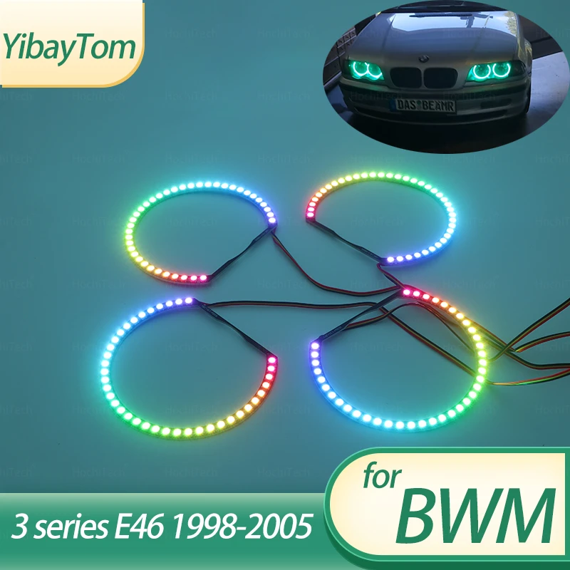 Дневсветильник яркие светодиодные глаза ангела из хлопка RGBW для BMW E46 1998-2005, вращающиеся динамические огни с последовательным потоком света
Дневсветильник яркие светодиодные глаза ангела из хлопка RGBW для BMW E46 1998-2005, вращающиеся динамические огни с последовательным потоком света
