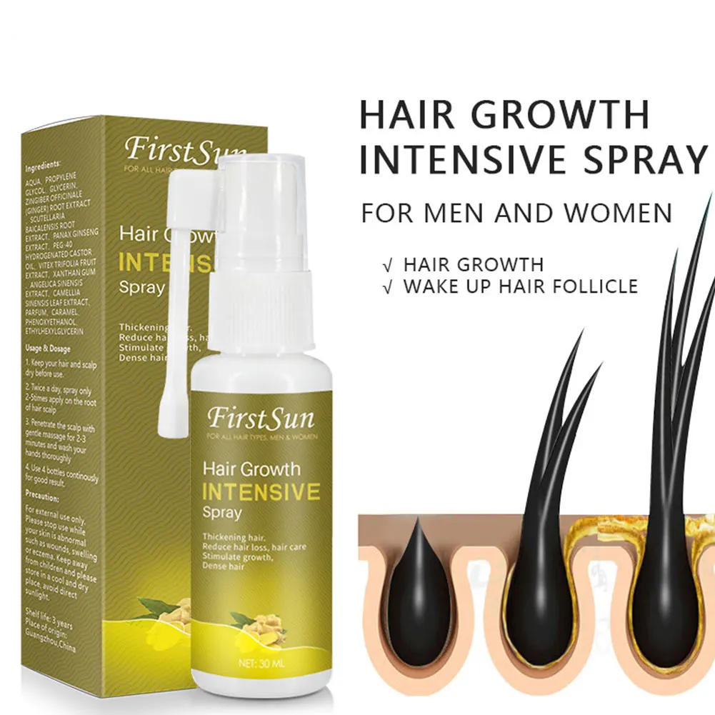 Firstsun Hair Thickening Spray Hair Growth Spray Essential Oil Liquid Anti Hair Loss Essence Serum For Hair Growth Care Products
Firstsun Hair Thickening Spray Hair Growth Spray Essential Oil Liquid Anti Hair Loss Essence Serum For Hair Growth Care Products
