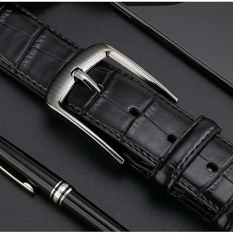 Authentic belt male pin buckle men's belt young people casual youth wild tide crocodile pattern pants belt
Authentic belt male pin buckle men's belt young people casual youth wild tide crocodile pattern pants belt