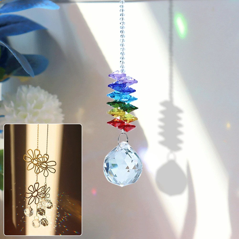 Crystal Wind Chimes Prism Sun Light Catchers Chaser Handmade Jewellery Garden Hanging Pendant Ornament Window Curtain Home Decor
Crystal Wind Chimes Prism Sun Light Catchers Chaser Handmade Jewellery Garden Hanging Pendant Ornament Window Curtain Home Decor