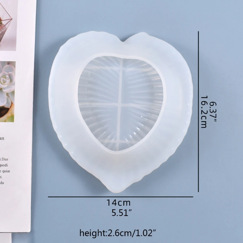 1 Pc Heart-shaped Leaf Fruit Storage Tray Casting Silicone Mould DIY Crafts Decorations Making Tool Crystal Epoxy Resin Mold
1 Pc Heart-shaped Leaf Fruit Storage Tray Casting Silicone Mould DIY Crafts Decorations Making Tool Crystal Epoxy Resin Mold