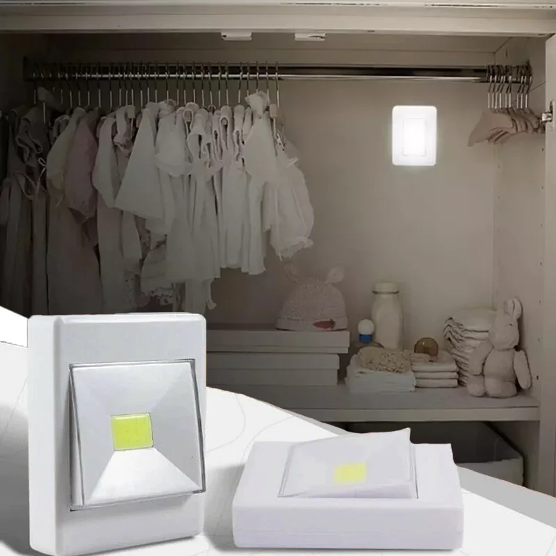 COB LED Wall-mounted Night Light Switch Battery-powered Cordless Lamp, Suitable for Cabinets, Garages, Closets, Family Bedrooms
COB LED Wall-mounted Night Light Switch Battery-powered Cordless Lamp, Suitable for Cabinets, Garages, Closets, Family Bedrooms