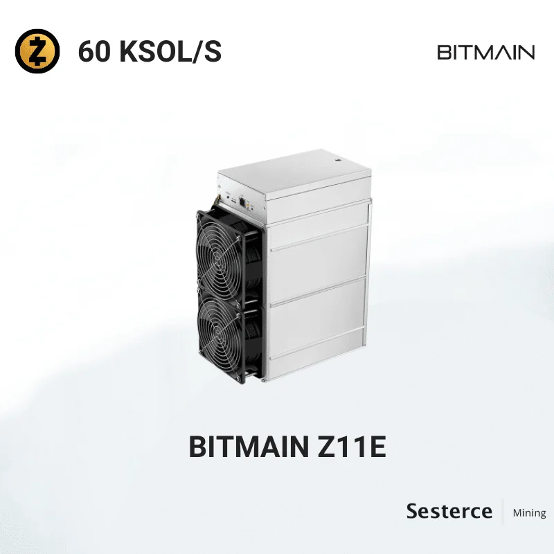 Bitmain Antminer Z11E - ZCash 60 KSOL/S asic miner Equihash алгоритм zec машина для майнинга с