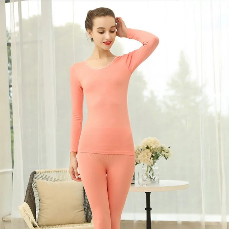 Autumn and winter women's thermal underwear cotton autumn trousers suit body sculpting seamless clothing women
Autumn and winter women's thermal underwear cotton autumn trousers suit body sculpting seamless clothing women