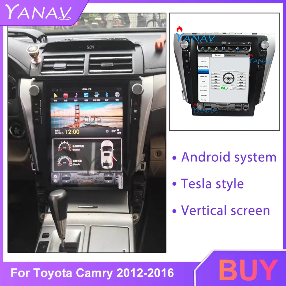 Car Stereo Multimedia Player For-Toyota Camry 2012-2016 car GPS navigation auto radio android vertical screen MP3 DVD player
Car Stereo Multimedia Player For-Toyota Camry 2012-2016 car GPS navigation auto radio android vertical screen MP3 DVD player