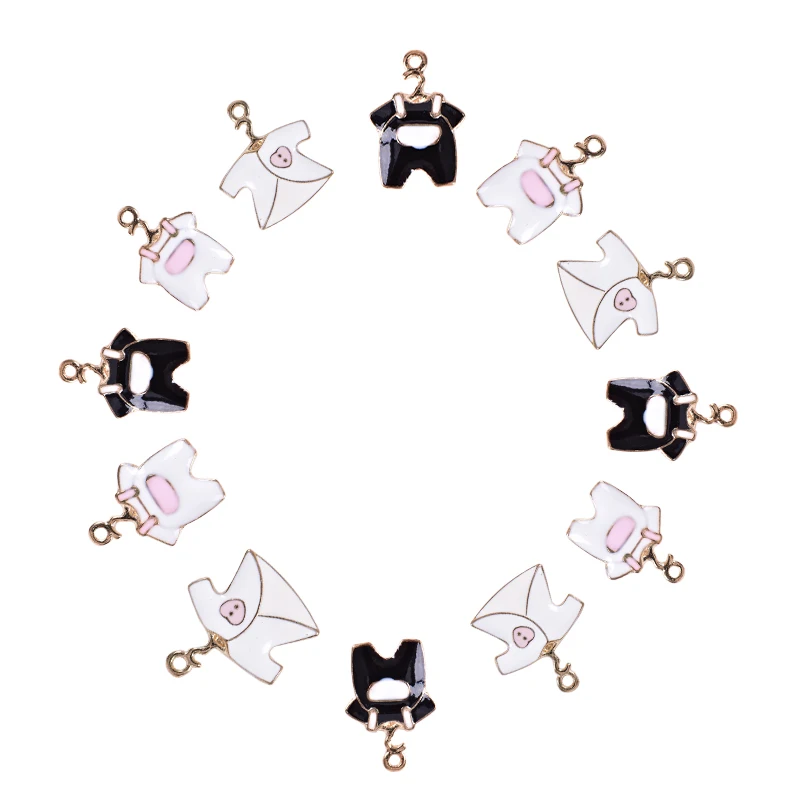 10pcs/lot High Quality Fashion Charm Black White Pink Baby Clothes Charms Pendant For Necklace Jewelry Accessories Wholesale
10pcs/lot High Quality Fashion Charm Black White Pink Baby Clothes Charms Pendant For Necklace Jewelry Accessories Wholesale
