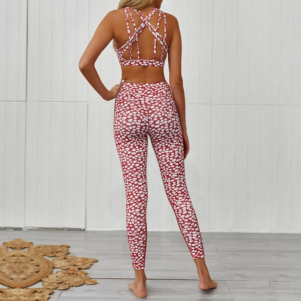 JAYCOSIN New Women Fitness Suit Polka Dot Patchwork Crop Top+High Waist Pants Female Gym Two-Piece Outfits Womens Tracksuit Set
JAYCOSIN New Women Fitness Suit Polka Dot Patchwork Crop Top+High Waist Pants Female Gym Two-Piece Outfits Womens Tracksuit Set