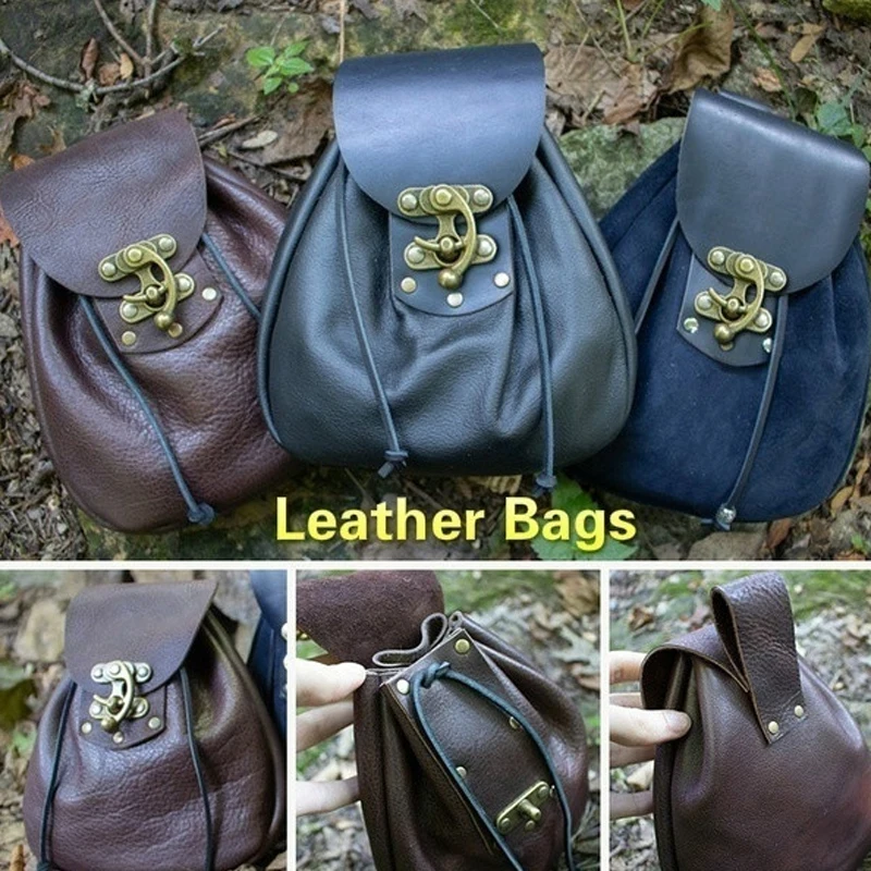 Medieval Viking Leather Purse Vintage Bag Coin Pouch Renaissance Pirate Fantasy Larp Cosplay Props Accessories
Medieval Viking Leather Purse Vintage Bag Coin Pouch Renaissance Pirate Fantasy Larp Cosplay Props Accessories
