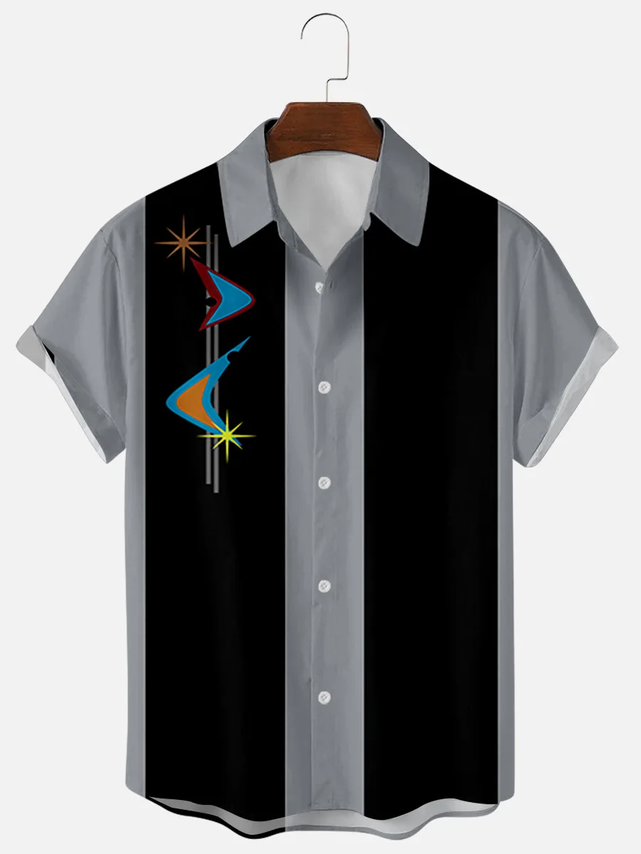 2021 New Stripe Pattern Creative 3D Digital Printing Short-sleeved Summer Break Loose Shirt For Men
2021 New Stripe Pattern Creative 3D Digital Printing Short-sleeved Summer Break Loose Shirt For Men