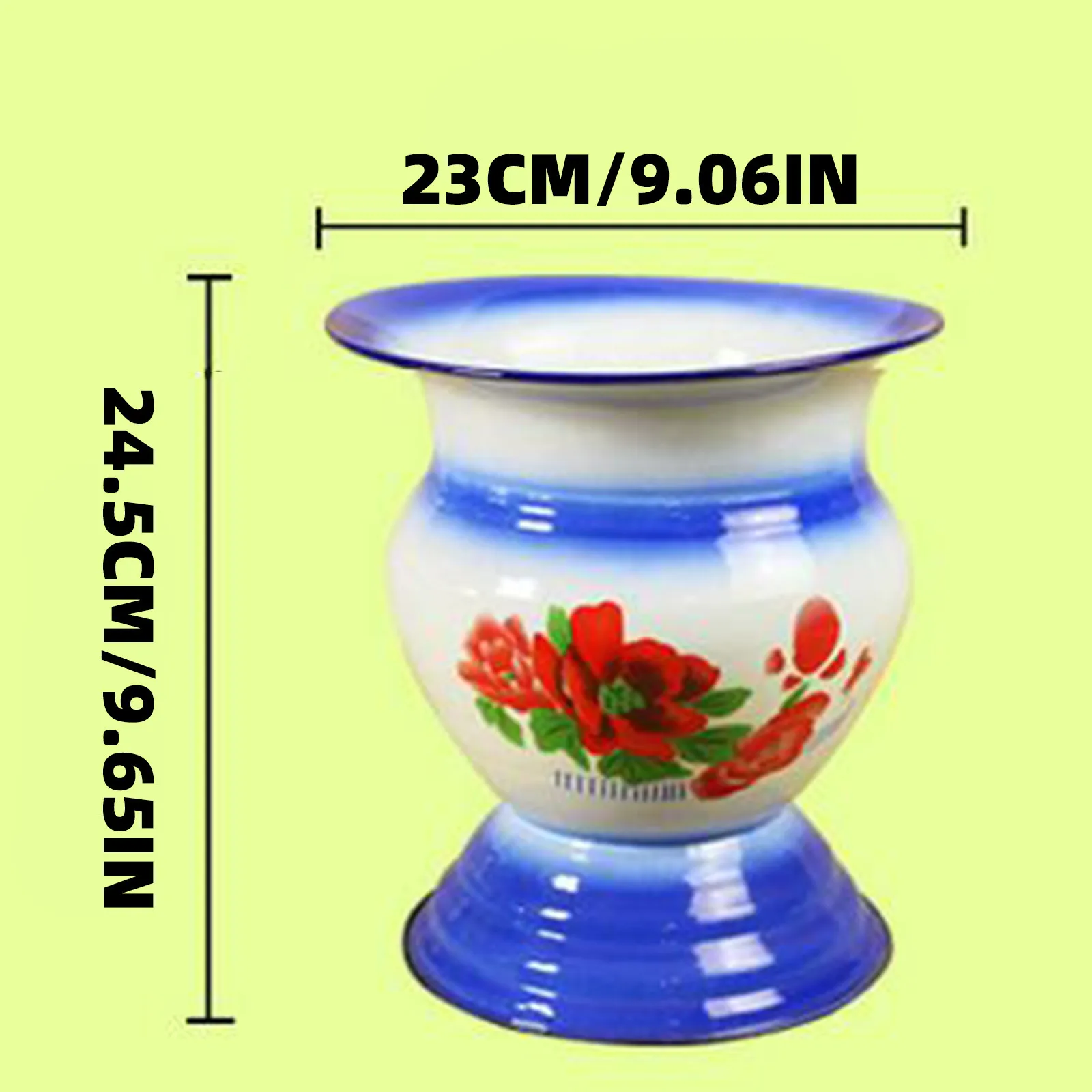 Chinese Style Classical Vase Enamel Fruit Storage Basket Vintage Flower Pot Big Traditional Pot De Fleur Rustic Home Decor
Chinese Style Classical Vase Enamel Fruit Storage Basket Vintage Flower Pot Big Traditional Pot De Fleur Rustic Home Decor