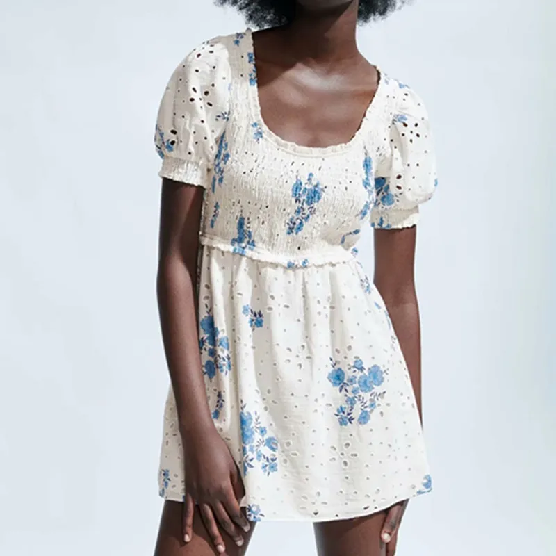 Женское платье с вышивкой ZA, летнее платье с цветочным принтом и рукавами-фонариками
Женское платье с вышивкой ZA, летнее платье с цветочным принтом и рукавами-фонариками