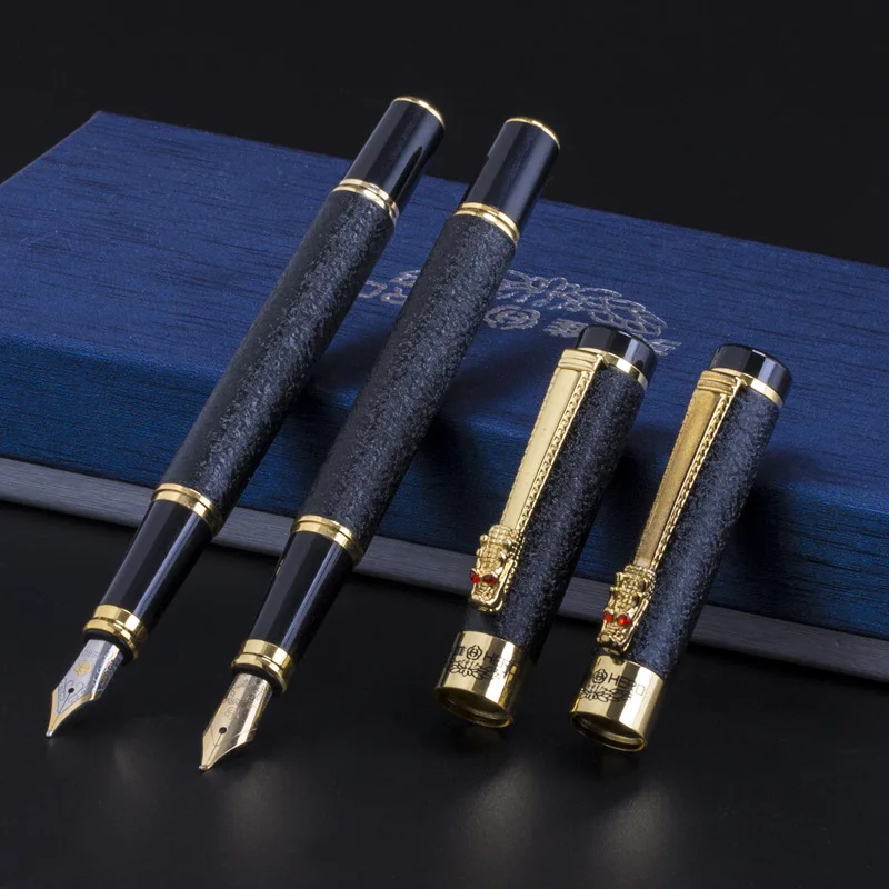 luxury high quality Hero Fountain Pen Frosted black Golden Dragon iraurita INK PEN Stationery Office school supplies NEW
luxury high quality Hero Fountain Pen Frosted black Golden Dragon iraurita INK PEN Stationery Office school supplies NEW
