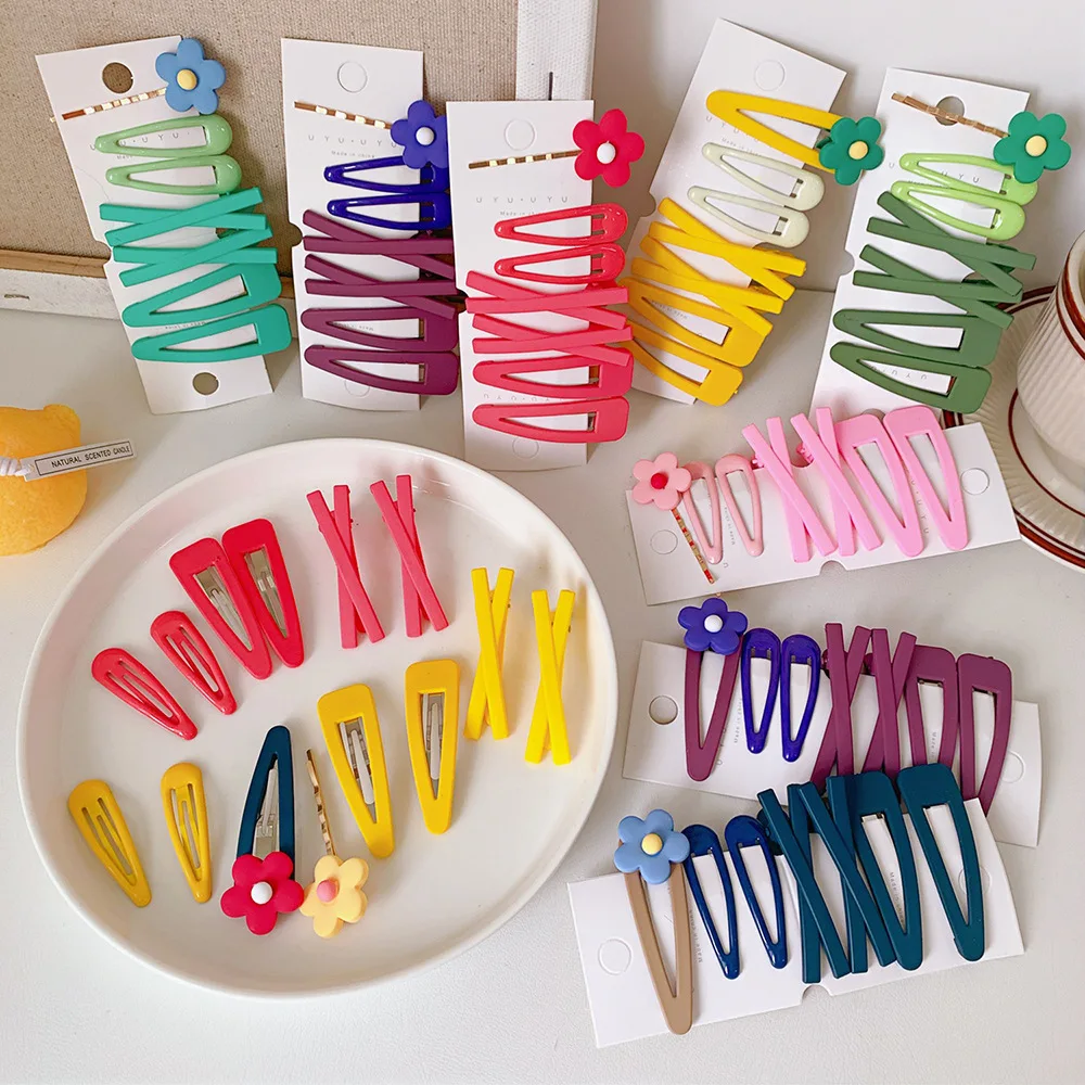 7PCS/Set New Kawaii Flower Hair Pins Chic Candy Color Hair Clips for Girls Fashion Solid Color Party Children Barrettes Headwear
7PCS/Set New Kawaii Flower Hair Pins Chic Candy Color Hair Clips for Girls Fashion Solid Color Party Children Barrettes Headwear