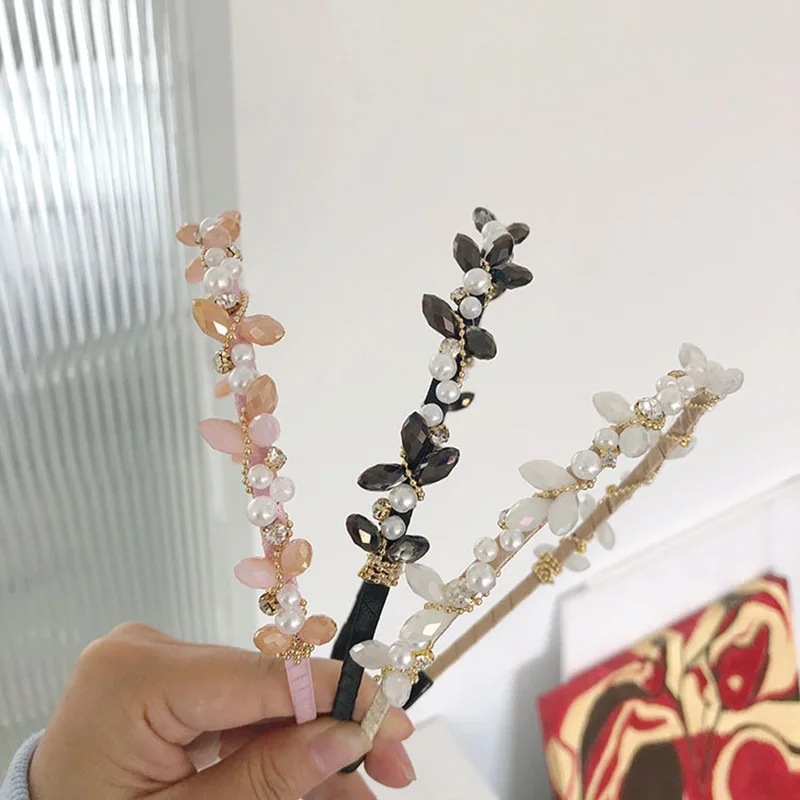 2021 Vintage Leaf Rhinestone Pearl Bezel Hair Accessories Women Clip Headband Girls Hairband Opaska Do Wlosow Diademas Para El
2021 Vintage Leaf Rhinestone Pearl Bezel Hair Accessories Women Clip Headband Girls Hairband Opaska Do Wlosow Diademas Para El