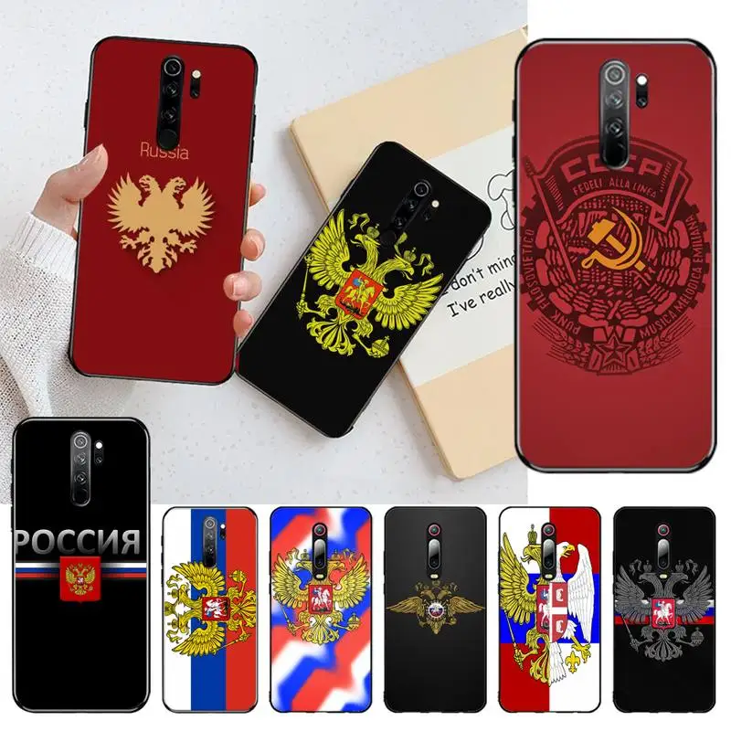 Россия национальный флаг эмблема чехол для телефона Redmi Note 9 8 8T 8A 7 6 6A экшн камеры Go