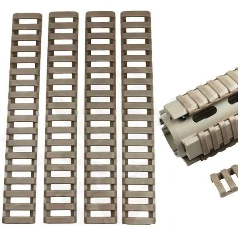 4pcs Rail Cover Plastic Fish Bone Ladder Shape 3 Colors Rifle Handguard Heat Resistant Ladder Rubber Picatinny Rail Covers
4pcs Rail Cover Plastic Fish Bone Ladder Shape 3 Colors Rifle Handguard Heat Resistant Ladder Rubber Picatinny Rail Covers