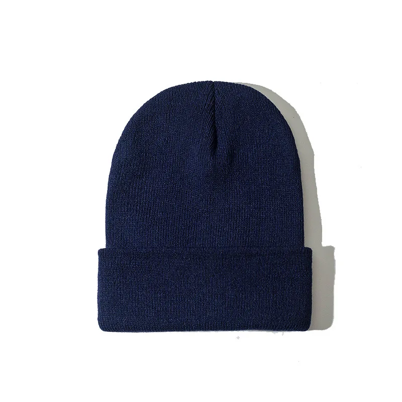 

Men Women Beanie Knit Cap Hip-Hop Winter Warm Elastic Wool Yarn Cuff Hat