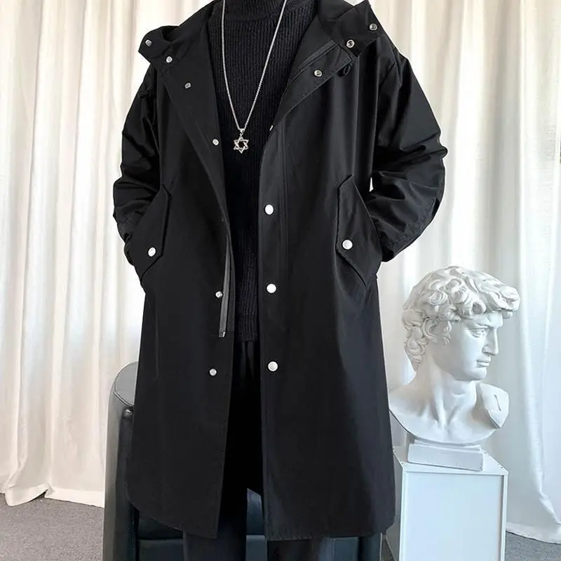 Windbreaker for men spring autumn and winter long trend hooded loose large size outerwear casual lovers jacket unisex warp coats
Windbreaker for men spring autumn and winter long trend hooded loose large size outerwear casual lovers jacket unisex warp coats