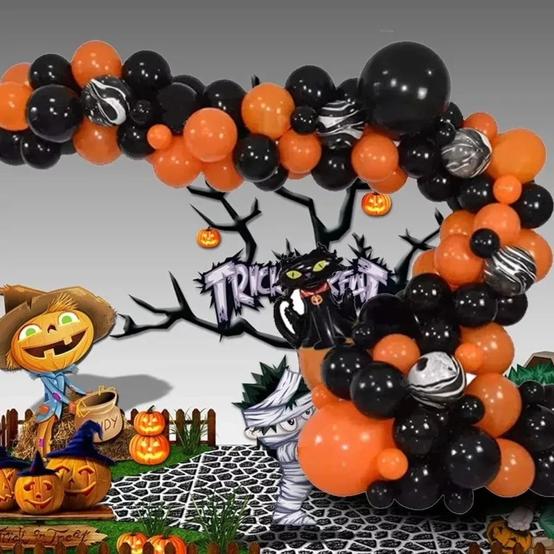81PCS Halloween Decorations Latex Balloons,Black and Orange with Pumpkin Cat Balloon Arch & Garland Kit for Graduation Wedding
81PCS Halloween Decorations Latex Balloons,Black and Orange with Pumpkin Cat Balloon Arch & Garland Kit for Graduation Wedding