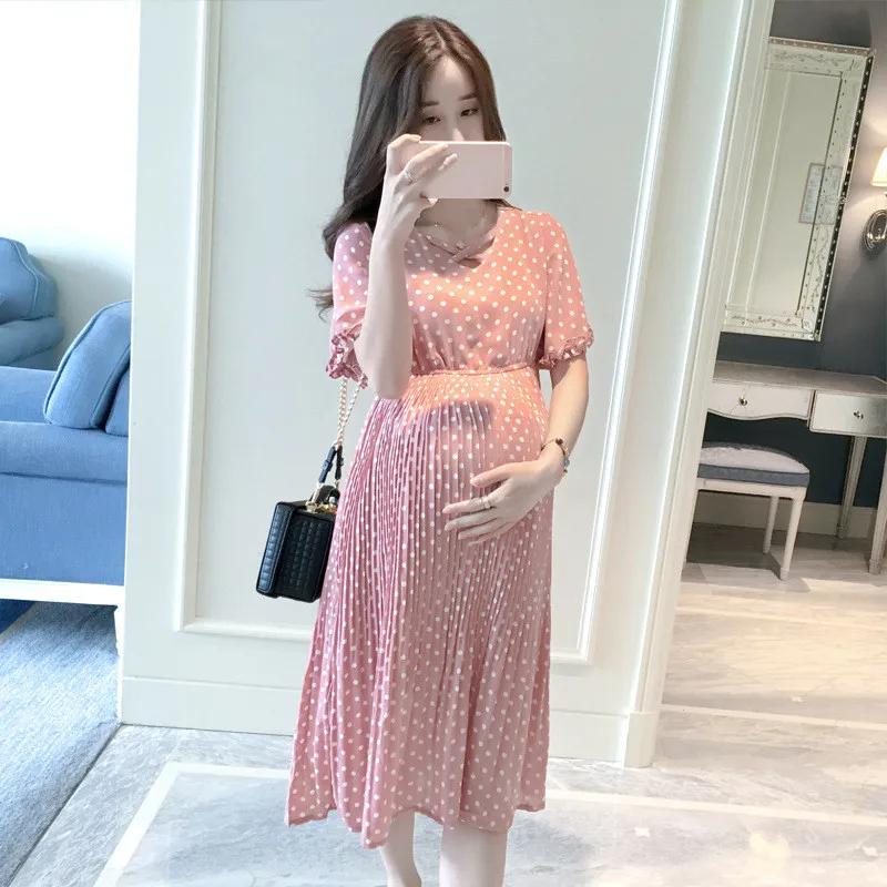Summer short sleeve ruffles collar postpartum women breastfeeding chiffon dress floral dress high waist Short loose dress
Summer short sleeve ruffles collar postpartum women breastfeeding chiffon dress floral dress high waist Short loose dress