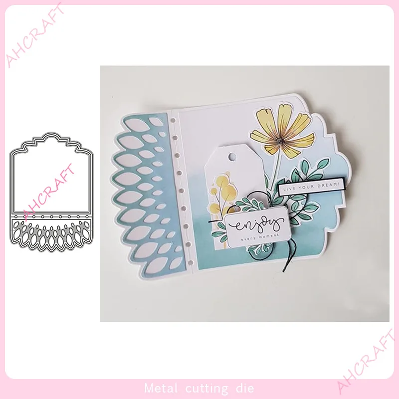 Hollow out Loose leaf Frame Metal Die Cutting Knives Stencil Diy Scrapbooking Album Paper Card Embossing Craft Decor
Hollow out Loose leaf Frame Metal Die Cutting Knives Stencil Diy Scrapbooking Album Paper Card Embossing Craft Decor
