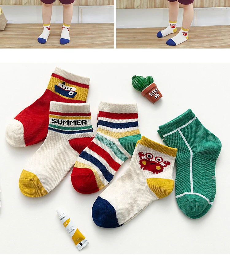 New Thin Mesh Socks Summer Toddler Socks Children's Kids Girl Short Childs Boys For Cotton Baby Socks 5 Pair
New Thin Mesh Socks Summer Toddler Socks Children's Kids Girl Short Childs Boys For Cotton Baby Socks 5 Pair