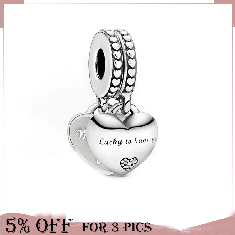 925 Sterling Silver Bead Daughter & Mother in Law Split Dangle Charms Fit Original Pandora Bracelet Spring Women Jewelry Gift
925 Sterling Silver Bead Daughter & Mother in Law Split Dangle Charms Fit Original Pandora Bracelet Spring Women Jewelry Gift