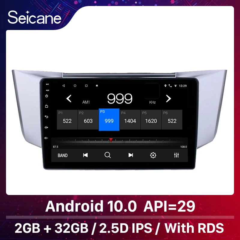 Автомобильный мультимедийный плеер Seicane, 2 гб + 32 гб, Android 10,0, API 29 IPS, радио, мультимедиа, видео плеер, навигация GPS для 2003-2010 Lexus RX300 RX330 RX350
Автомобильный мультимедийный плеер Seicane, 2 гб + 32 гб, Android 10,0, API 29 IPS, радио, мультимедиа, видео плеер, навигация GPS для 2003-2010 Lexus RX300 RX330 RX350