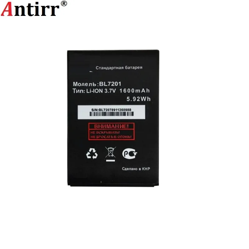 

New 1600mAh BL7201 Battery For Fly IQ445 IQ 445 BL 7201 Mobile Phone Rechargeable Batteria Li-ion Batterij 3.7V