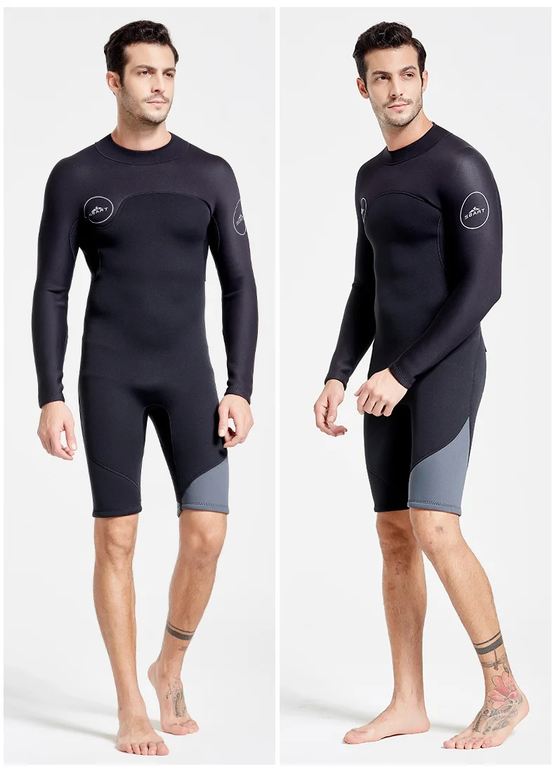 SBART 3MM Neoprene Wetsuit Keep Warm Swimming Scuba Diving Bathing Suit Long Sleeve Triathlon Wetsuit for Men Surf Snorkeling
SBART 3MM Neoprene Wetsuit Keep Warm Swimming Scuba Diving Bathing Suit Long Sleeve Triathlon Wetsuit for Men Surf Snorkeling