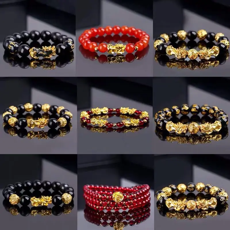 New Color-changing Pixiu Transfer Evil Spirits Lucky Bracelet Men Fashion Feng Shui Obsidian Stone Beads Bracelet Gift Women
New Color-changing Pixiu Transfer Evil Spirits Lucky Bracelet Men Fashion Feng Shui Obsidian Stone Beads Bracelet Gift Women