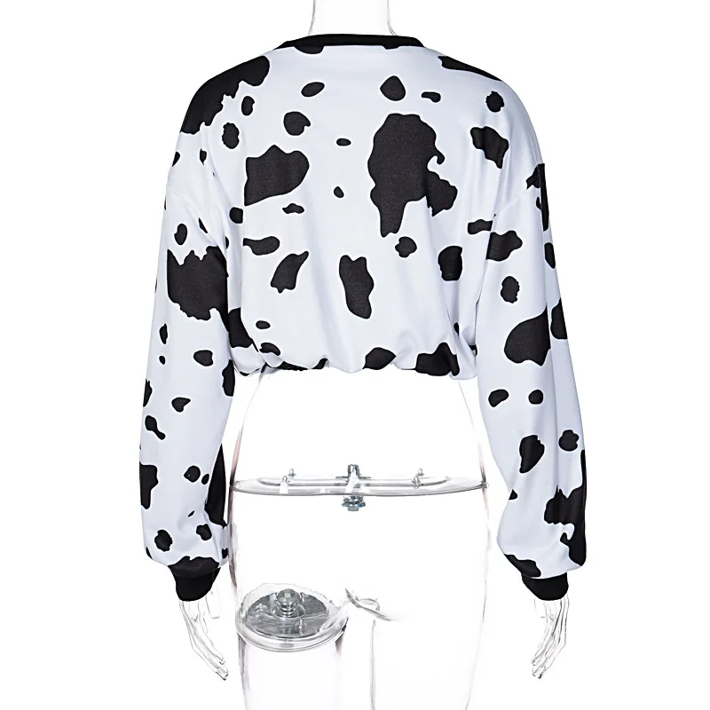 2021 Cow Printing Long Sleeve Sweatshirt Women Autumn Winter Tie Dye Cropped Loose Hoodies Sweatshirt Casual Jumper Pullovers
2021 Cow Printing Long Sleeve Sweatshirt Women Autumn Winter Tie Dye Cropped Loose Hoodies Sweatshirt Casual Jumper Pullovers