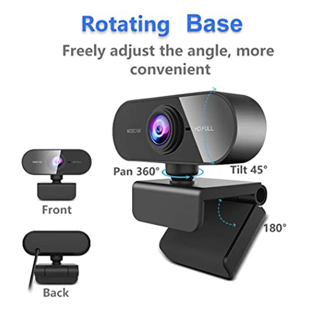 USB Webcam 1080P with Microphone Camera for PC Laptop Video Calling Conferencing B99
USB Webcam 1080P with Microphone Camera for PC Laptop Video Calling Conferencing B99