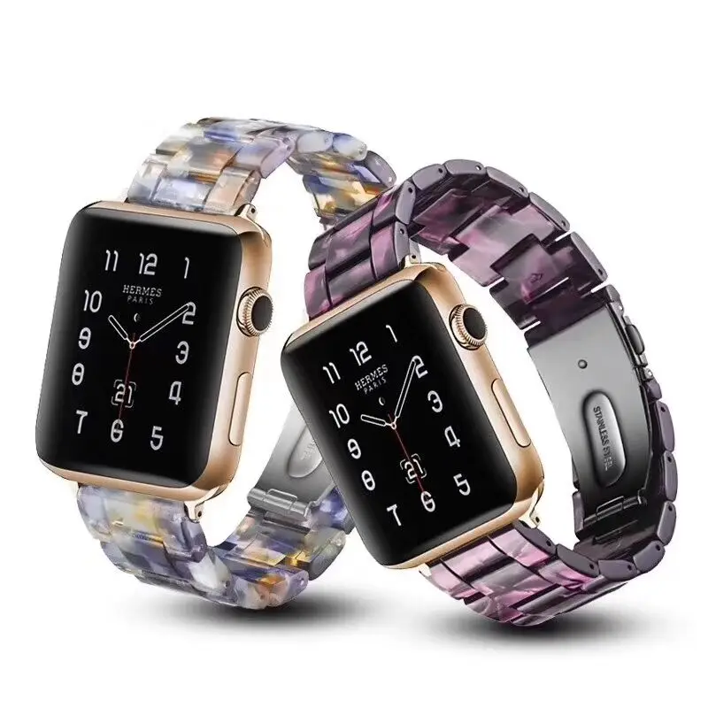 Resin strap for apple watch band 7 44mm 40mm 42mm 38mm 41 45mm correa transparent Loop watchband for iwatch series 6 se 5 4 3 2
Resin strap for apple watch band 7 44mm 40mm 42mm 38mm 41 45mm correa transparent Loop watchband for iwatch series 6 se 5 4 3 2