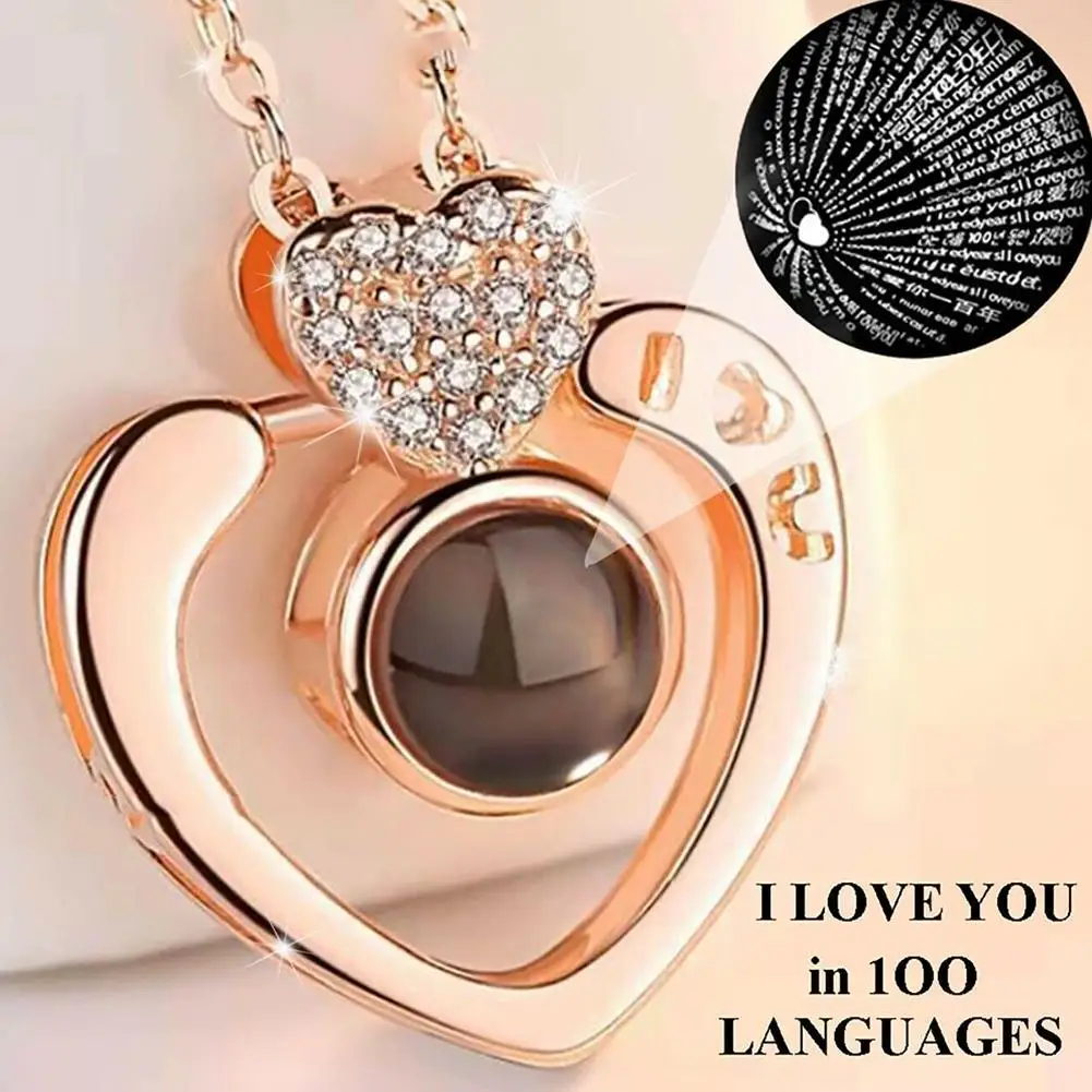 2021 New Women Necklace I Love You Projection Pendant Necklace For Women No Customizable Photos 
2021 New Women Necklace I Love You Projection Pendant Necklace For Women No Customizable Photos