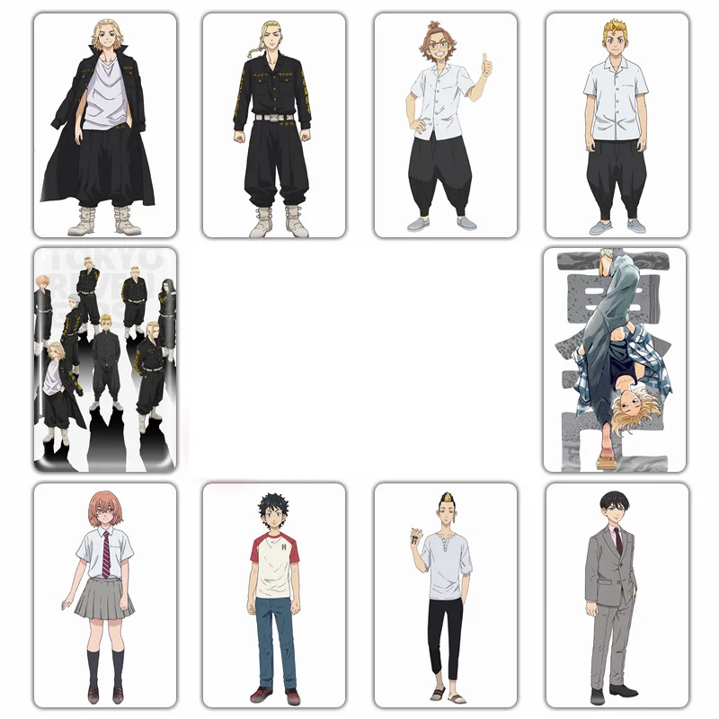 5.4x8.5cm 10pcs Anime Stickers Tokyo Revengers Manjiro Ken Takemichi Hinata Atsushi Card Stickers
5.4x8.5cm 10pcs Anime Stickers Tokyo Revengers Manjiro Ken Takemichi Hinata Atsushi Card Stickers