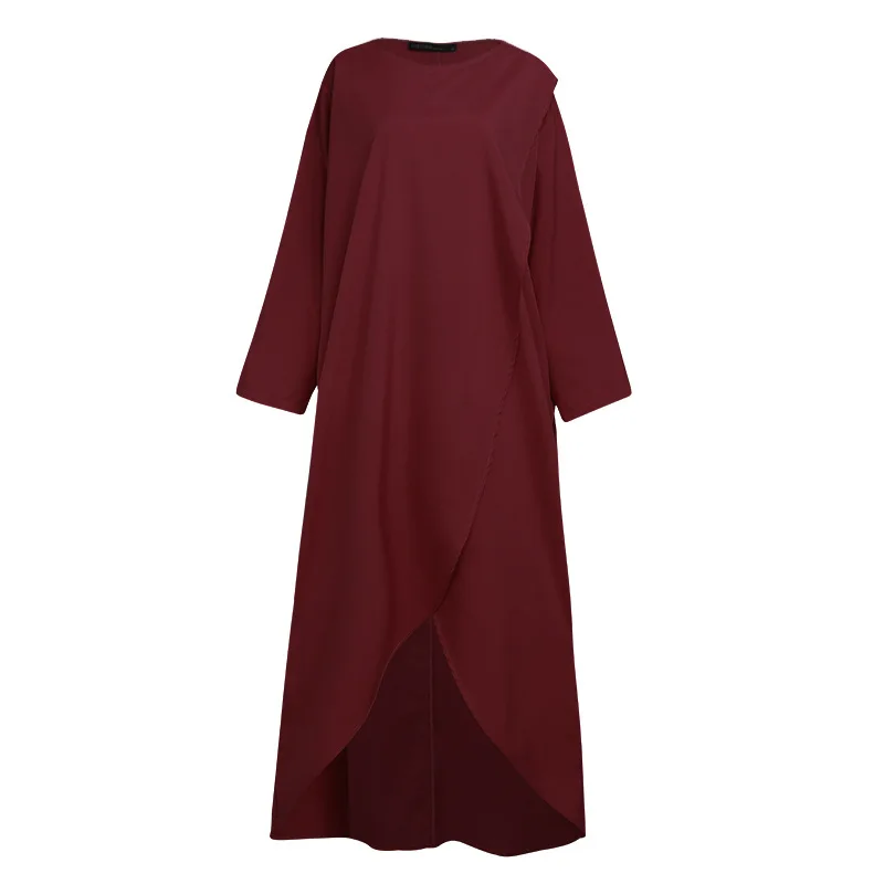 Vintage Muslim Abaya Robe Dress Plus Size Long Tops Women Autumn Turkey Female Long Sleeve Asymmetrical Maxi Vestidos Islamic
Vintage Muslim Abaya Robe Dress Plus Size Long Tops Women Autumn Turkey Female Long Sleeve Asymmetrical Maxi Vestidos Islamic